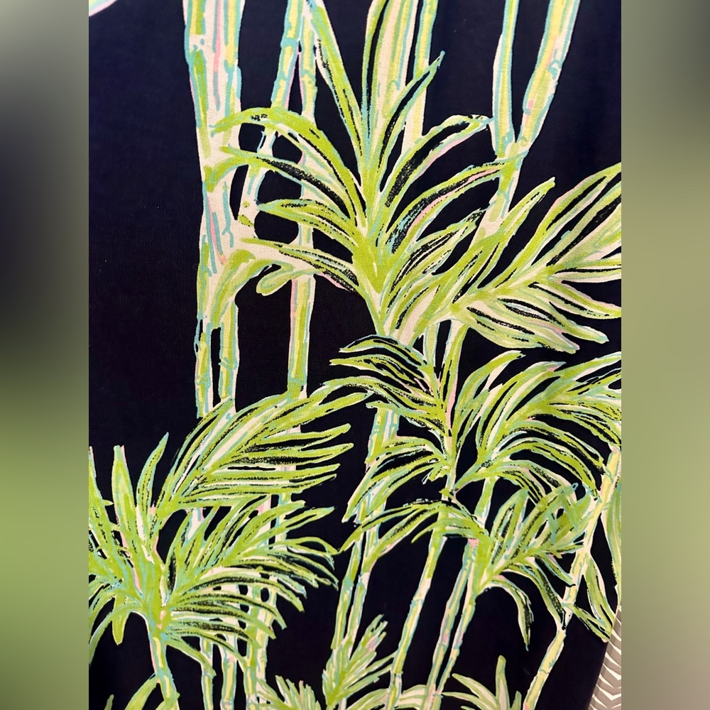 Lilly Pulitzer | Silk Palm Print Maxi Dress, size XS - Picture 4 of 8